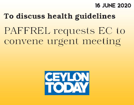 To discuss health guidelines -  PAFFREL requests EC to convene urgent meeting 